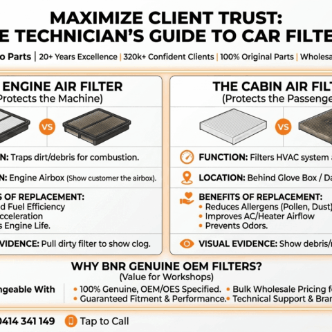 Air Filter vs. Cabin Air Filter: What Every Workshop Technician Should Explain to Car Owners