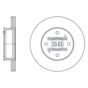 Hi-Q Front Brake Rotors Set SD1004